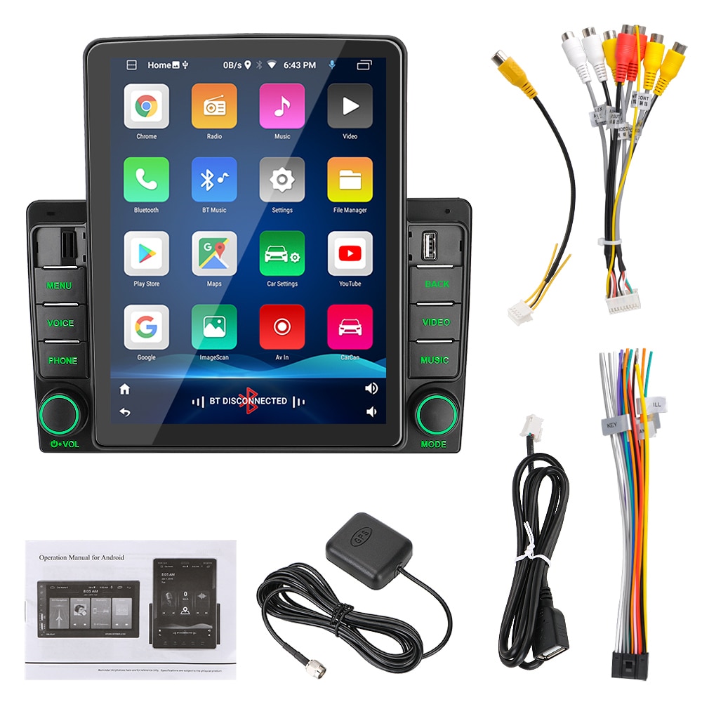 2 Din Car Radio GPS Navigation Android 9.0 Car Audio Ste