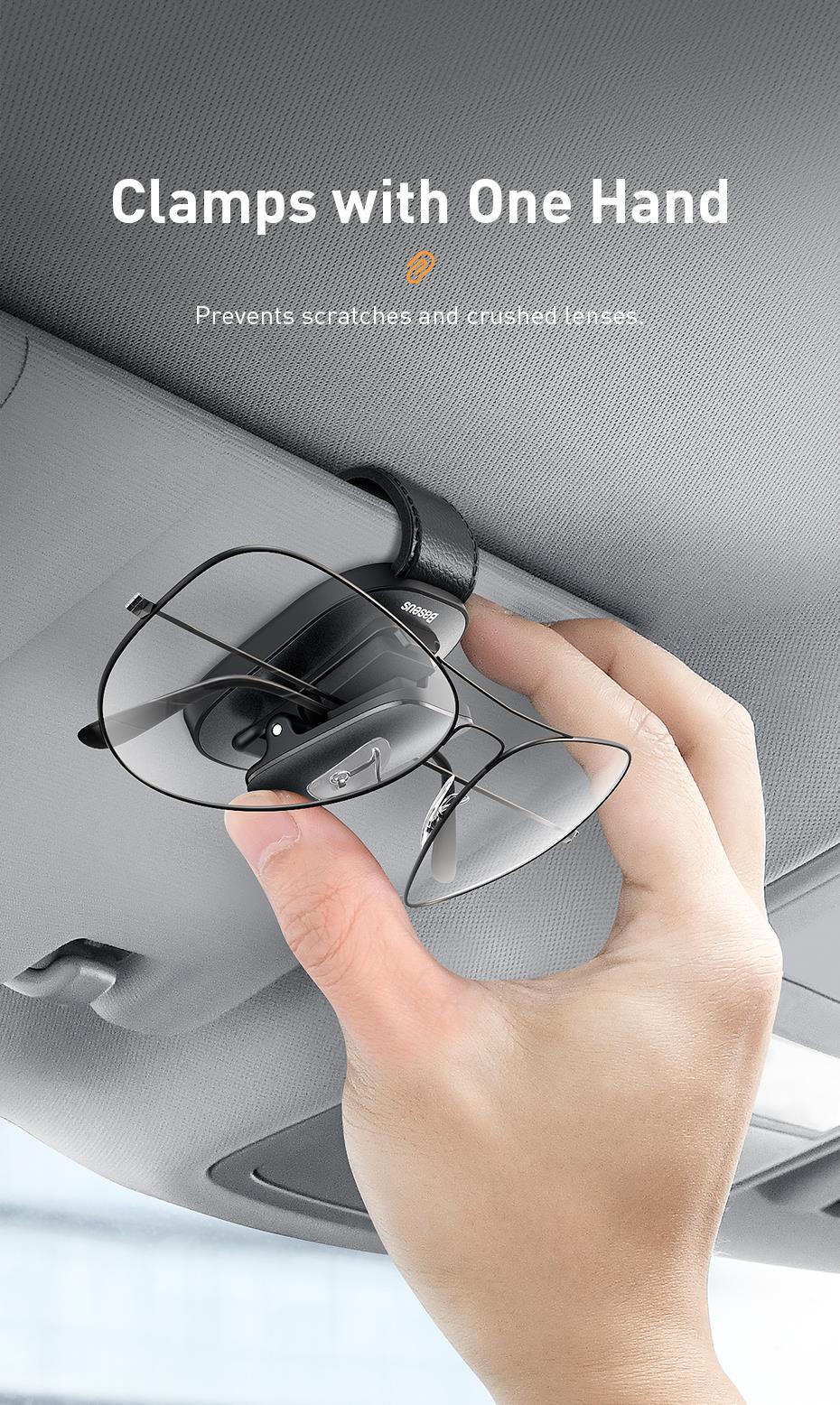 Car Sunglasses Holder Sun Visor 