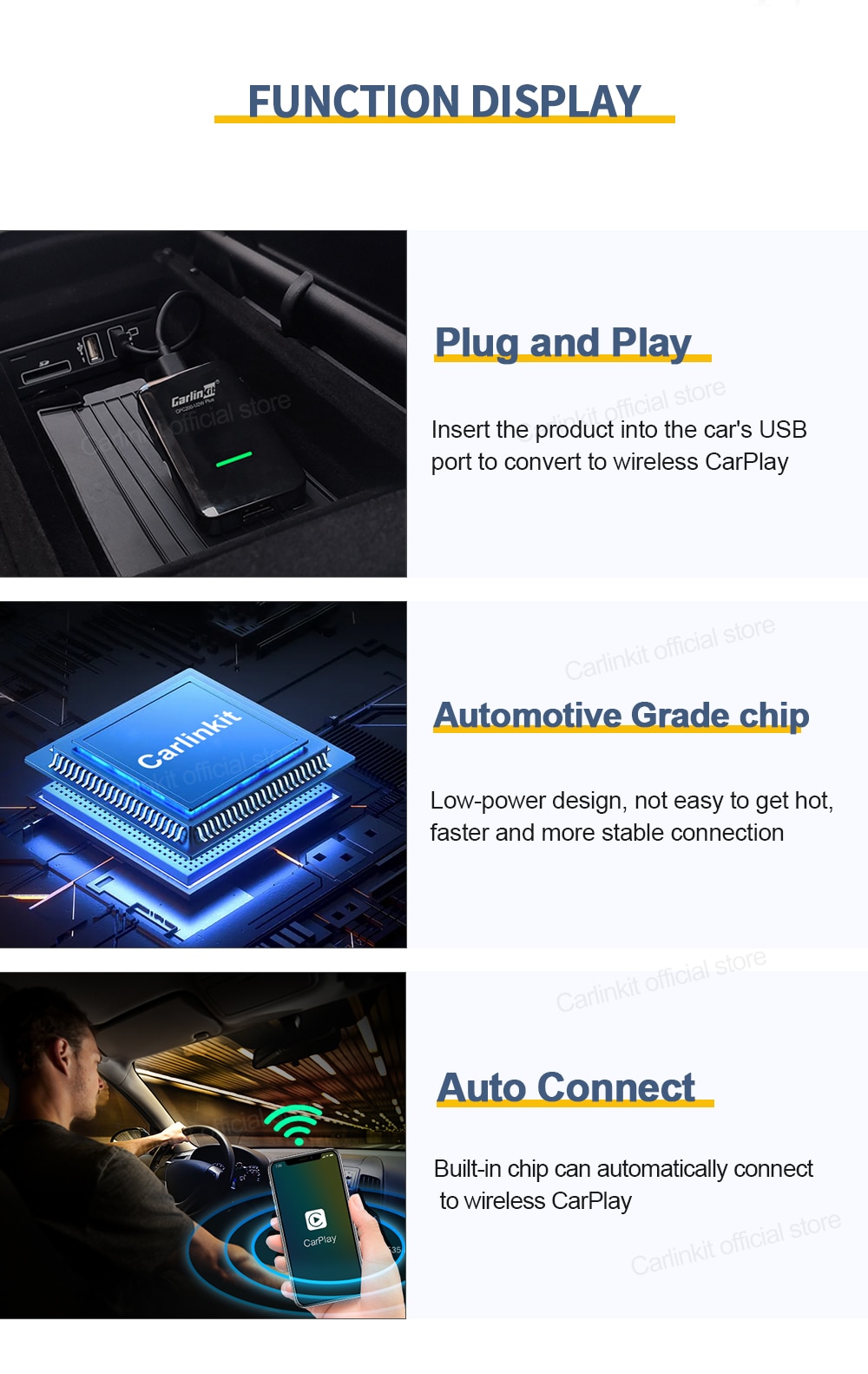 3.0 Apple CarPlay Wireless Dongle Activator