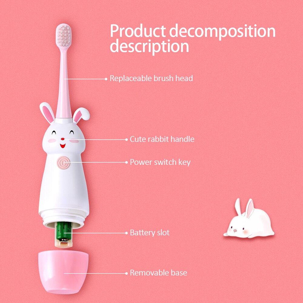 3 -12 Years Old Children Electric Toothbrush Soft Bristl