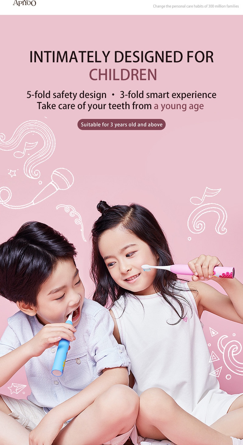 Children's Waterproof Electric Toothbrush Rechargeab