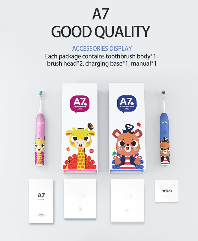 Children's Waterproof Electric Toothbrush Rechargeab