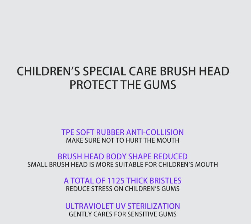 Children's Waterproof Electric Toothbrush Rechargeab