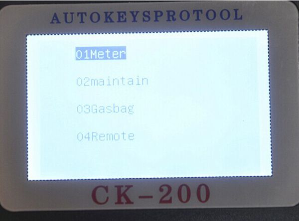 CK-200 Key Programmer Screen Display 6