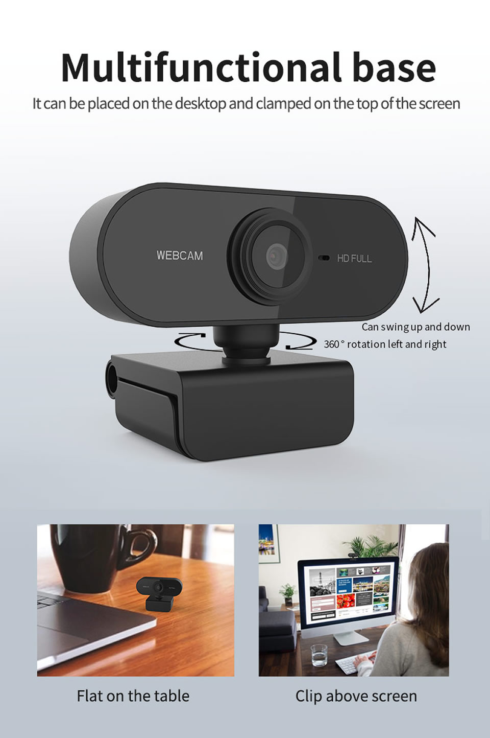 Full HD 1080P Webcam Computer PC Web Camera