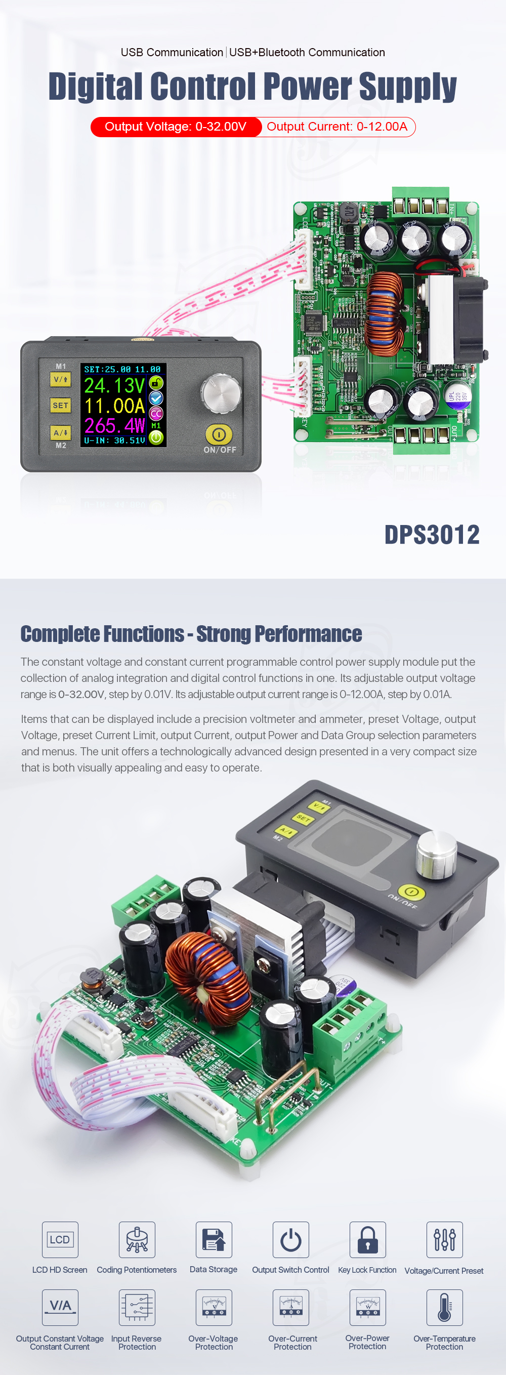 DPS3012 Constant Voltage current Step-down Programmable 