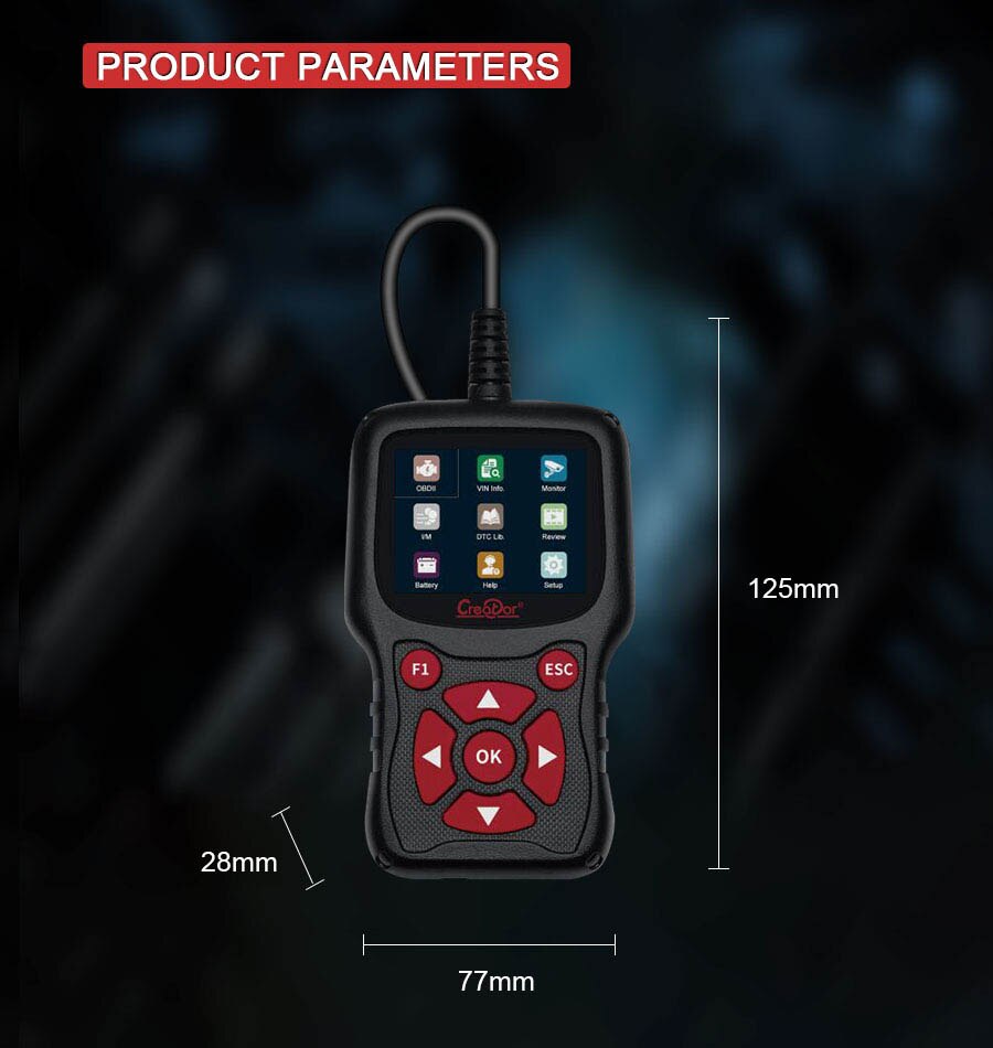 Creator C302 OBDII/EOBD Scanner