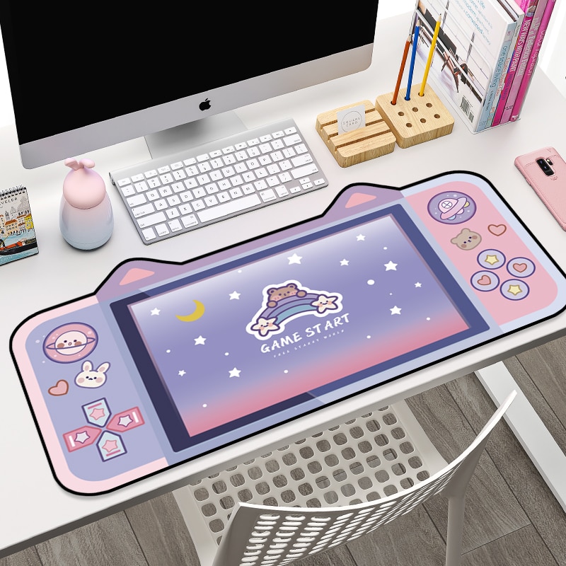 Cute Cat Ear Big Mouse Pad Computer