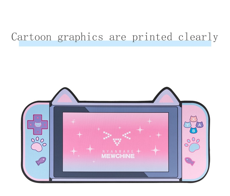 Cute Cat Ear Big Mouse Pad Computer