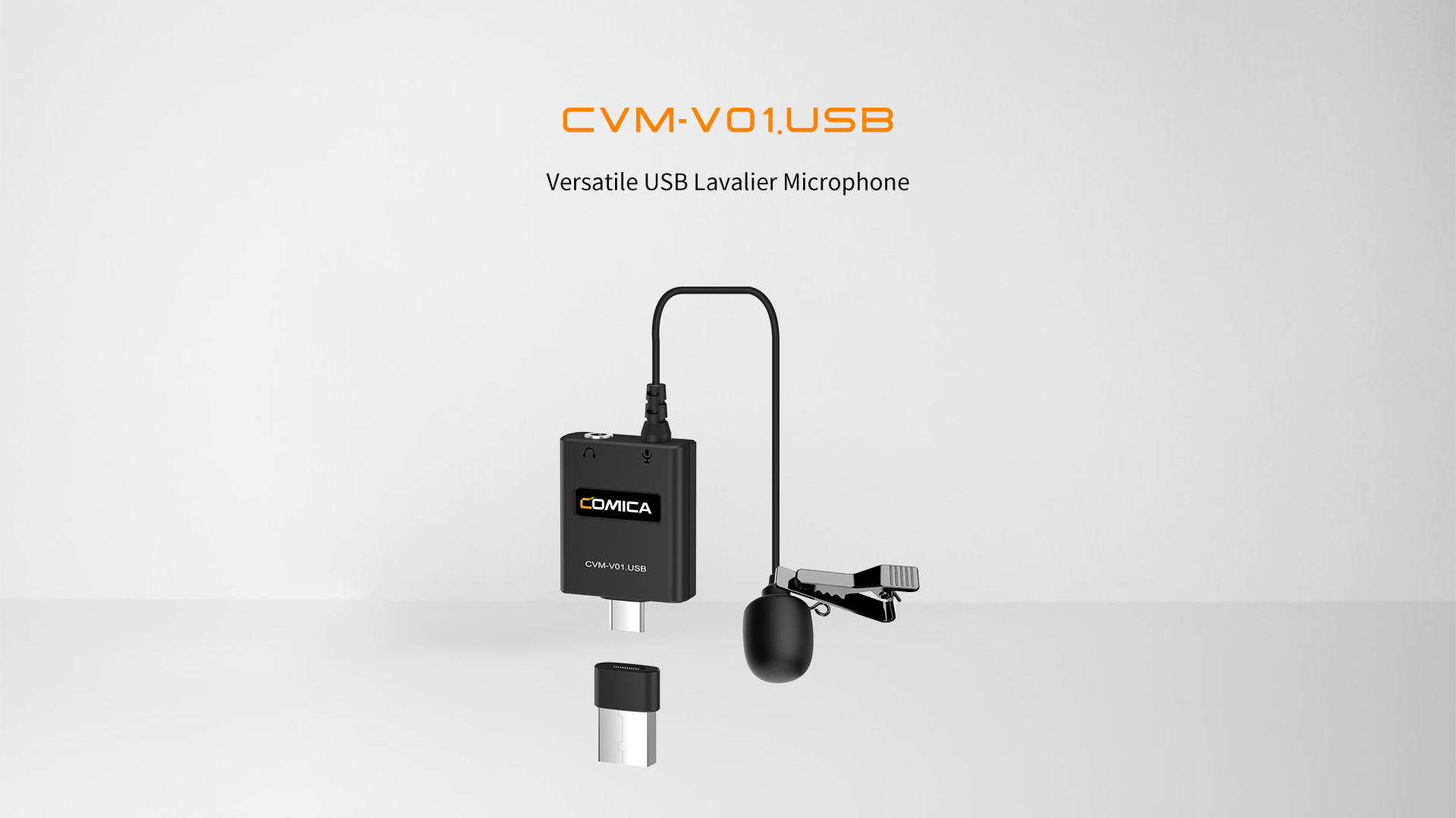 CVM-V01.USB Mini Smartphone Microphone Clip on Computer 