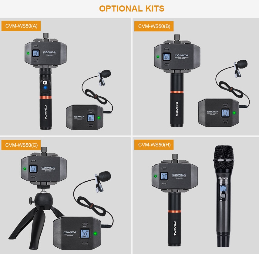 CVM-WS50(A) UHF 6 Channels Wireless Phone Lavalier 