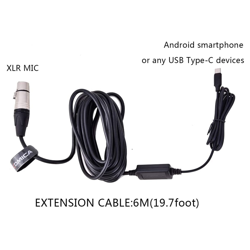 CVM-XLR-UC XLR to USB C Microphone Cable, XLR Female to 