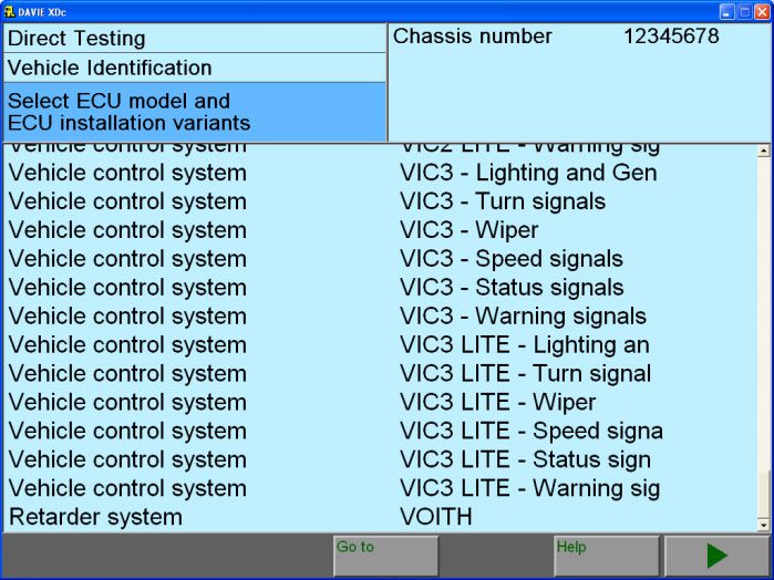 DAF VCI-560 KIT DAF Truck supported ecu model