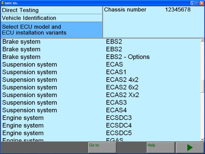 DAF VCI-560 KIT DAF Truck test on ecu