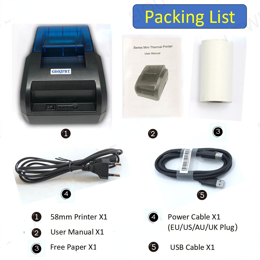 58MM Desktop POS Printer 