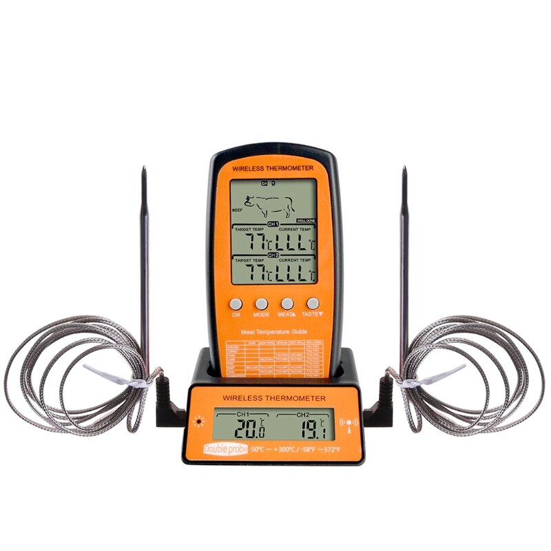 Digital BBQ Dual Probe Meat Thermometer