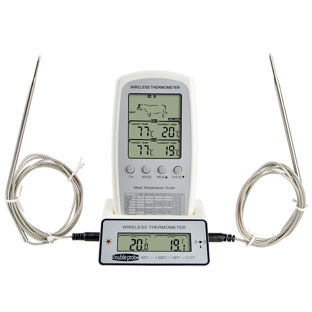 Digital BBQ Dual Probe Meat Thermometer