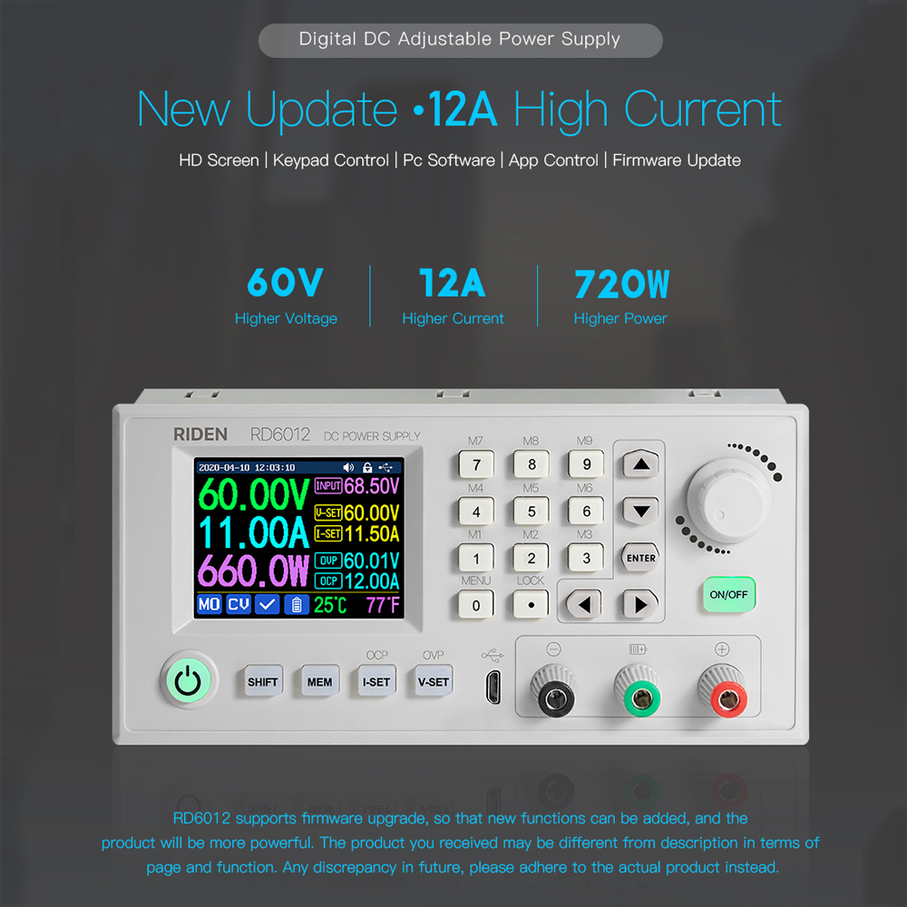 RD6012 RD6012W USB WiFi DC to DC Voltage Step down Power