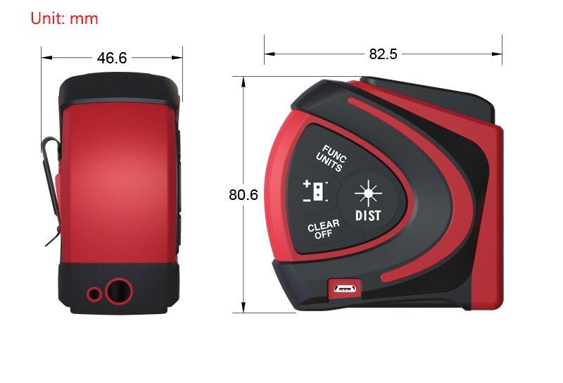 Laser Measuring Tape Measure 40M Digital Distance Meter