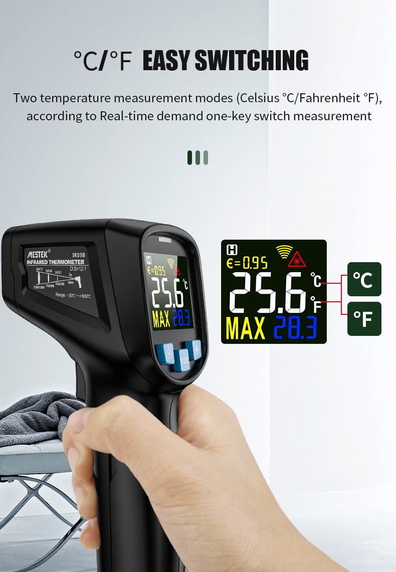 IR03A IR03B Digital Infrared Thermometer