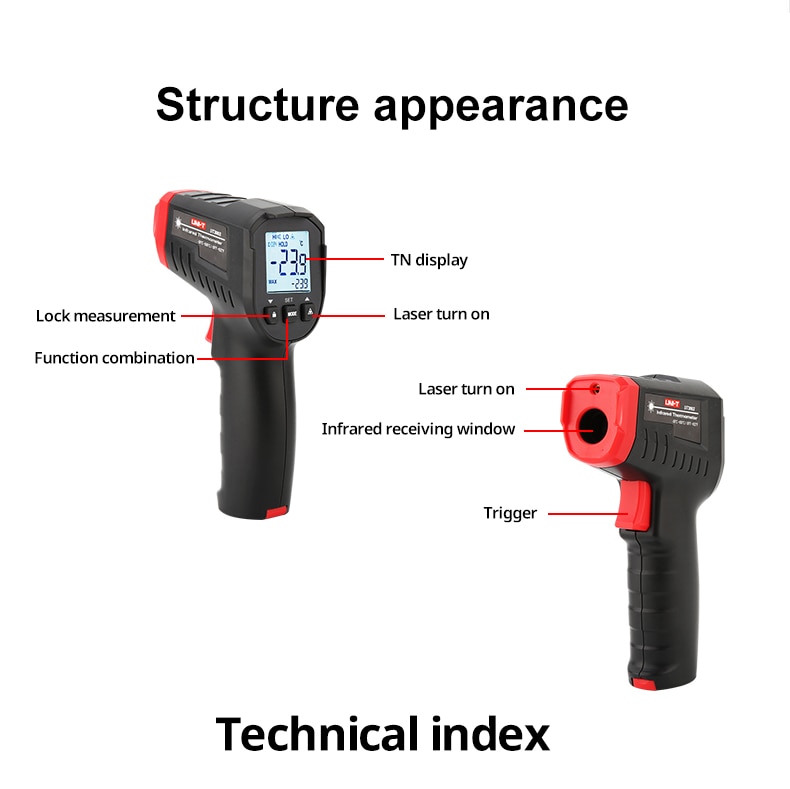 UNI-T Digital Infrared Thermometer