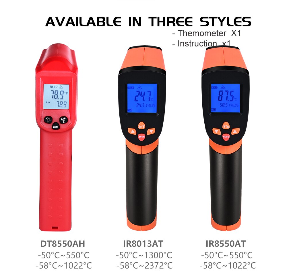 DT8013 DT8550 Digital Infrared Thermometer