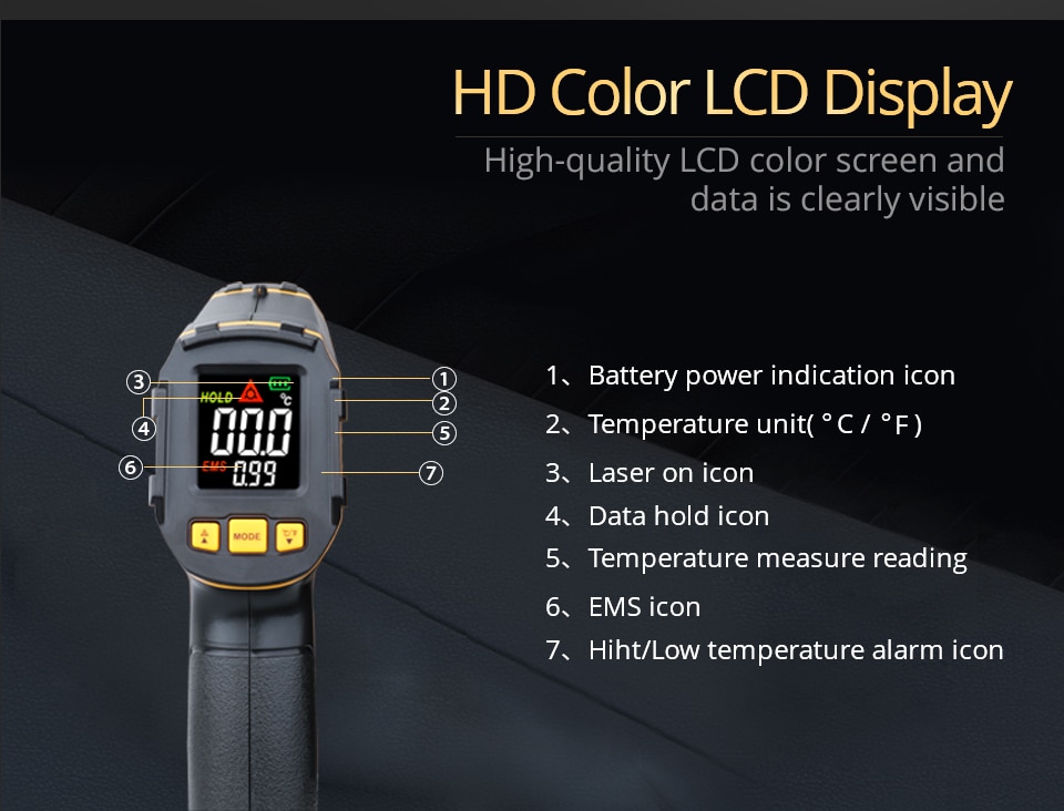 AE320 ST390 ST490 Digital Infrared Thermometer