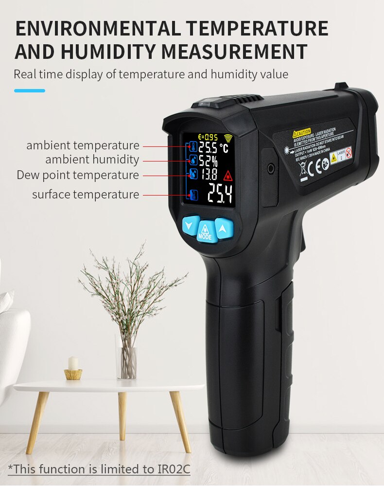 Digital Infrared Thermometer Laser Temperature Meter