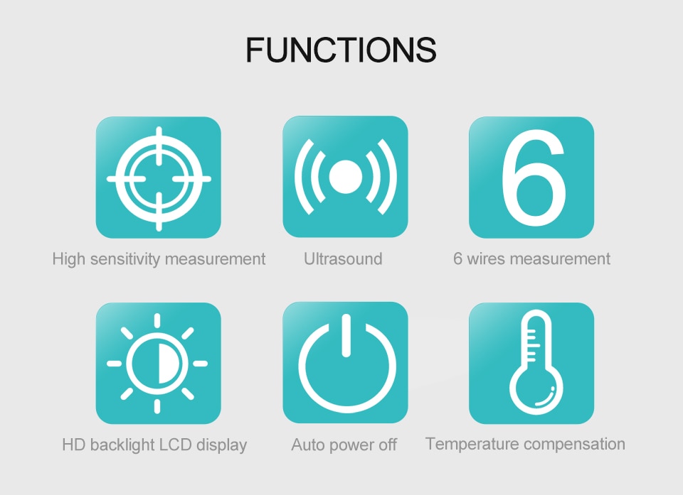 AR600E Digital LCD Ultrasonic Cable Height Meter