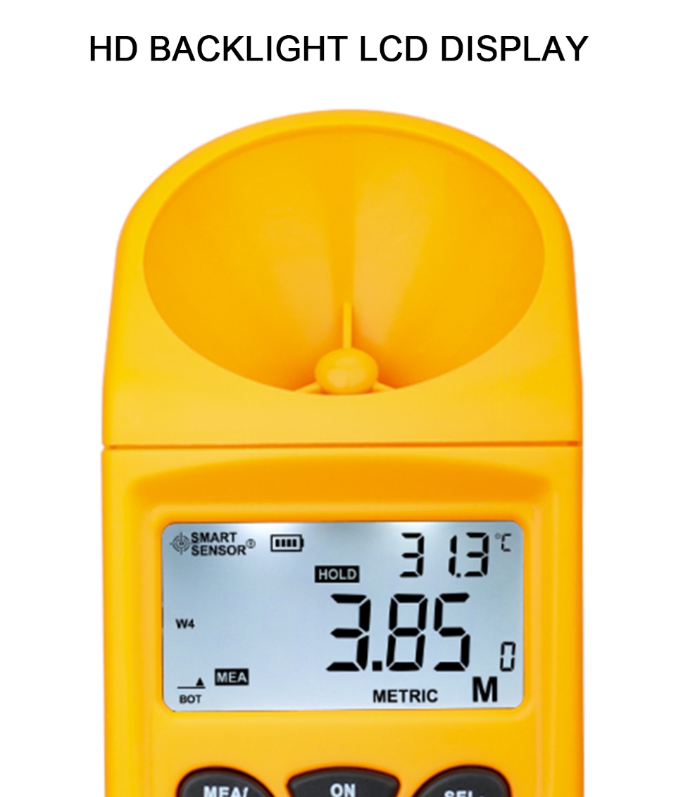 AR600E Digital LCD Ultrasonic Cable Height Meter