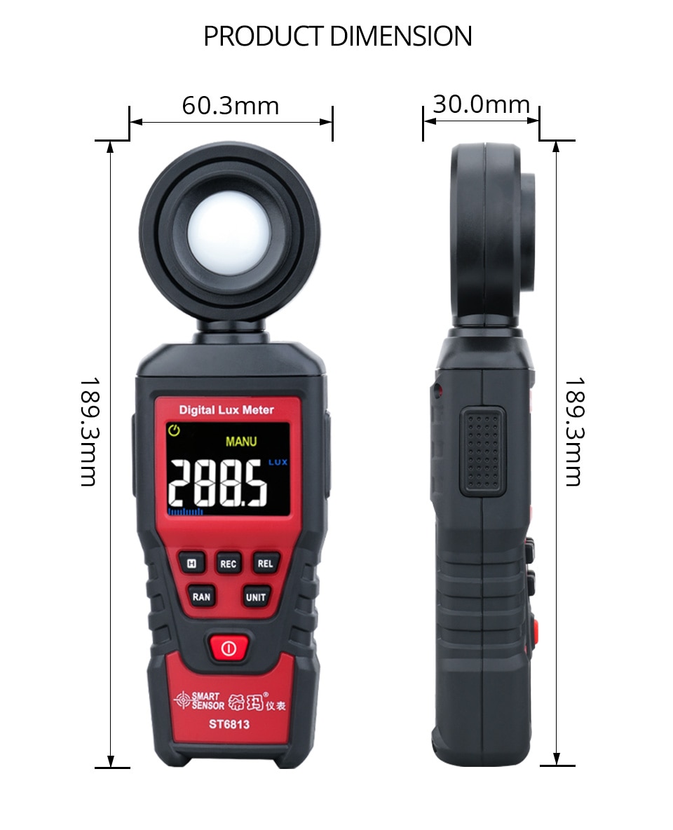 ST6813 ST9620 Digital Light Meter