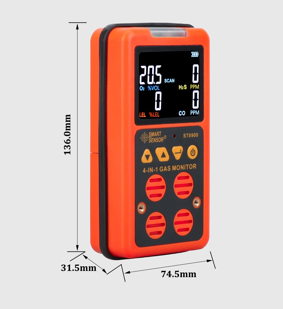 Digital Multi Gas Detector 