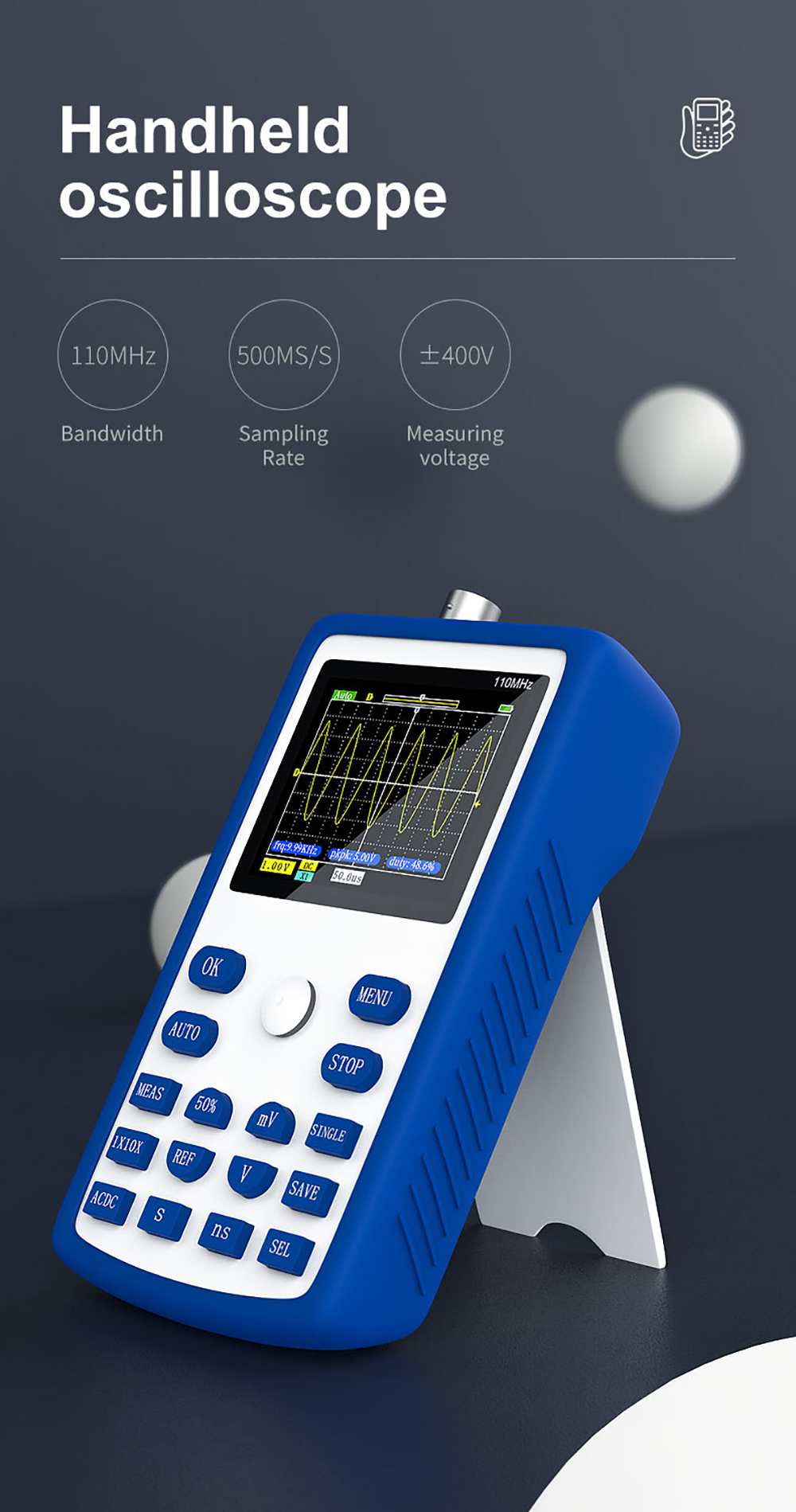 FNIRSI-1C15 Professional Digital Oscilloscope