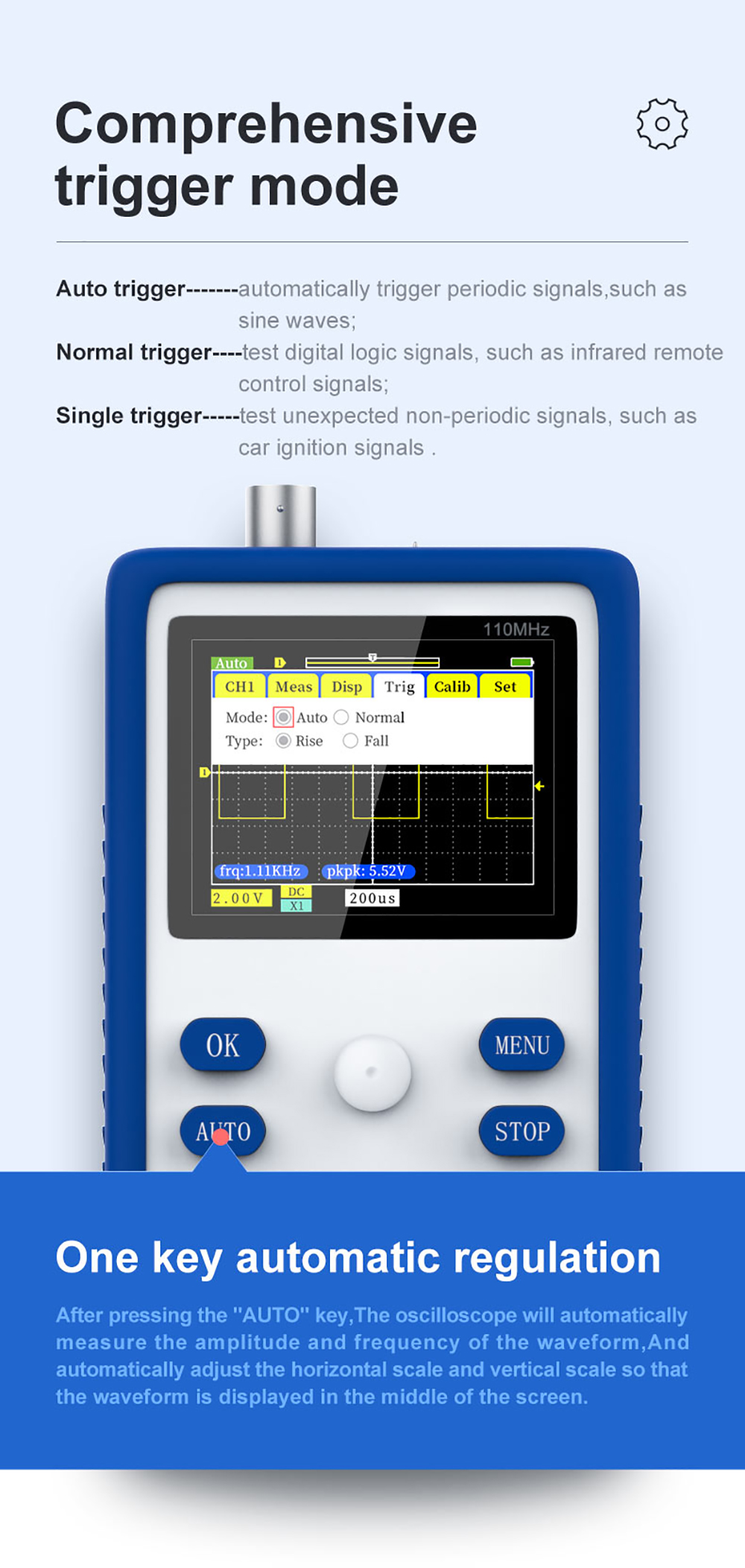 FNIRSI-1C15 Professional Digital Oscilloscope