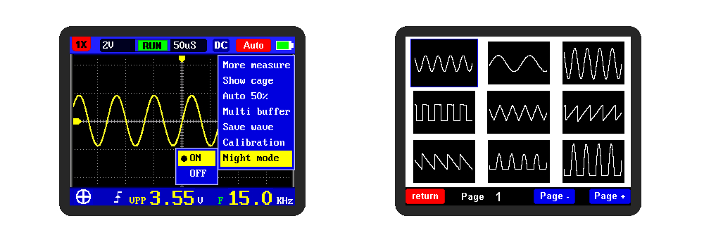 DSO FNIRSI PRO Handheld mini portable digital oscillosco