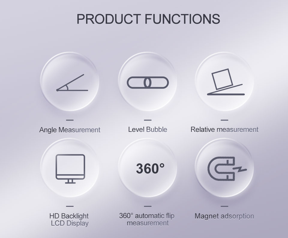 Digital Protractor Inclinometer