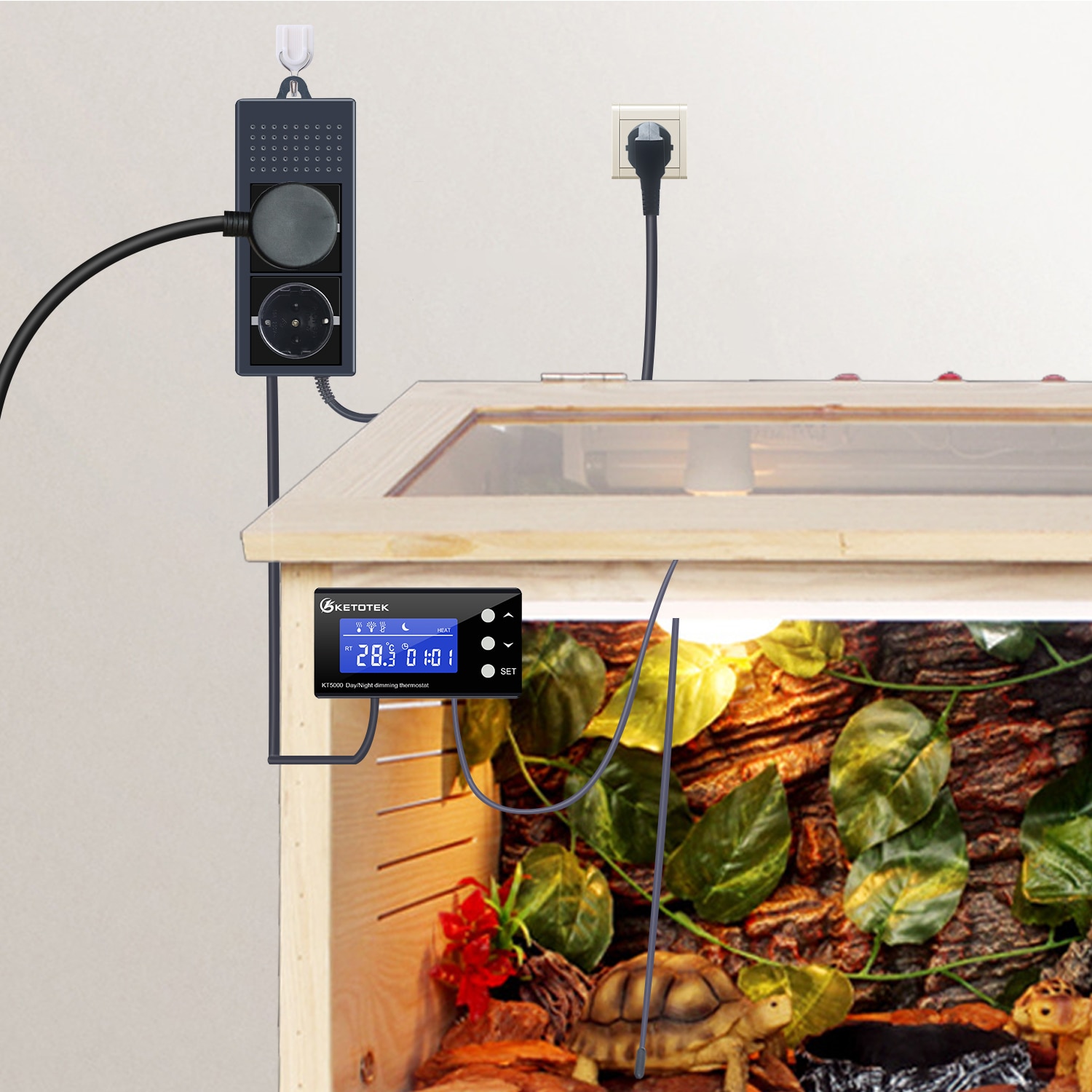 KT4000/KT5000 Digital Reptile Dimming Aquarium Temperatu
