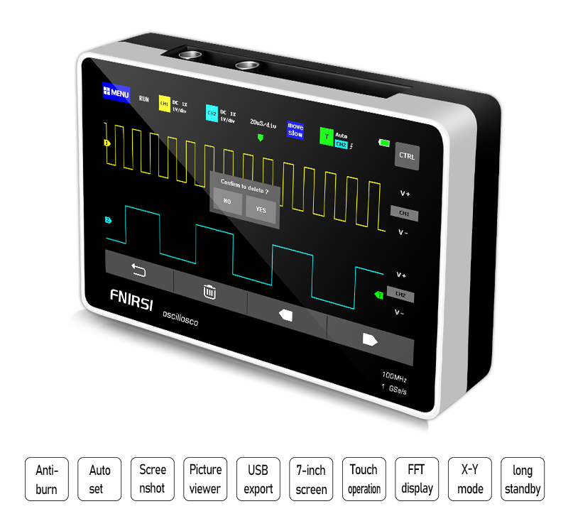 FNIRSI-1013D Digital Tablet Oscilloscope