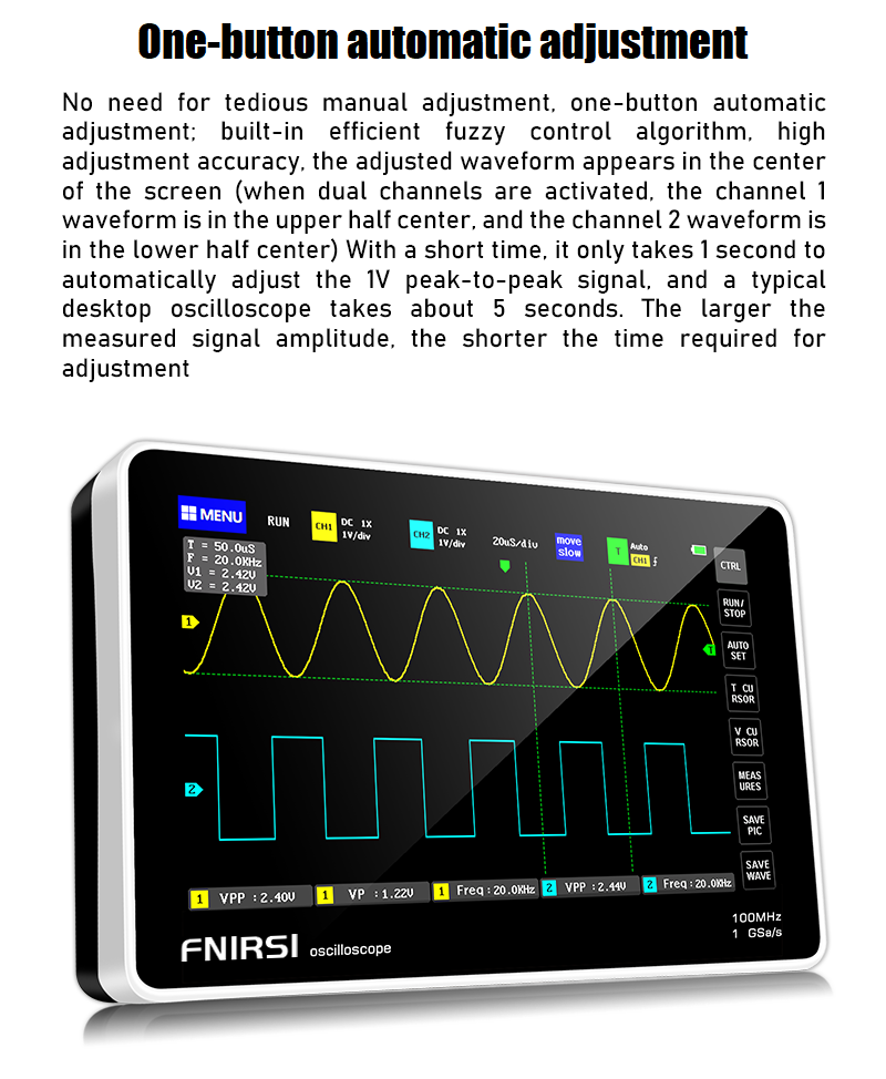 FNIRSI-1013D Digital Tablet Oscilloscope