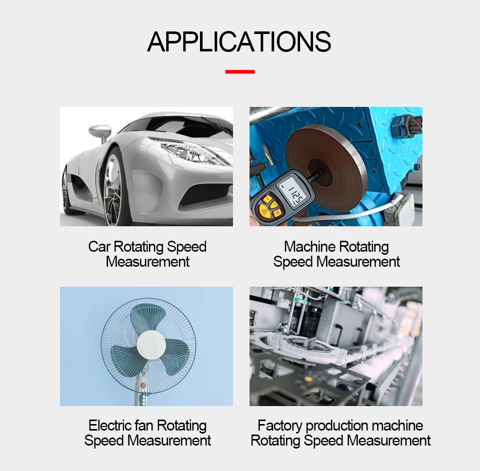 Digital Tachometer Rotational Speed Meter