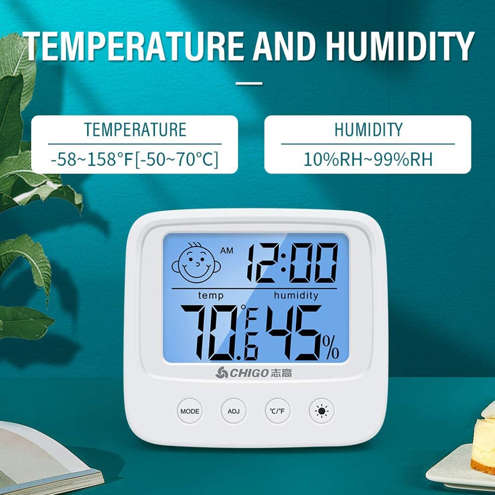 Digital Temperature Humidity Clock