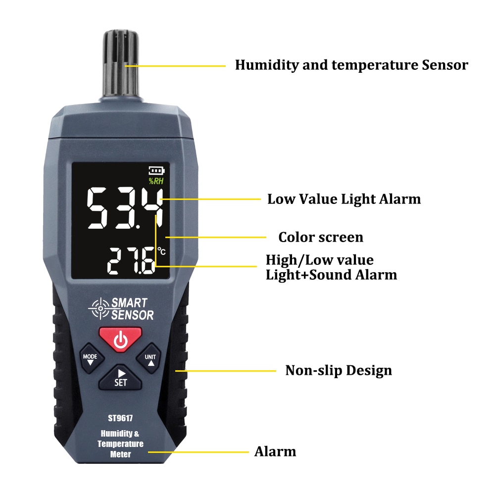 ST9617 ST6817 Digital Temperature Humidity Meter