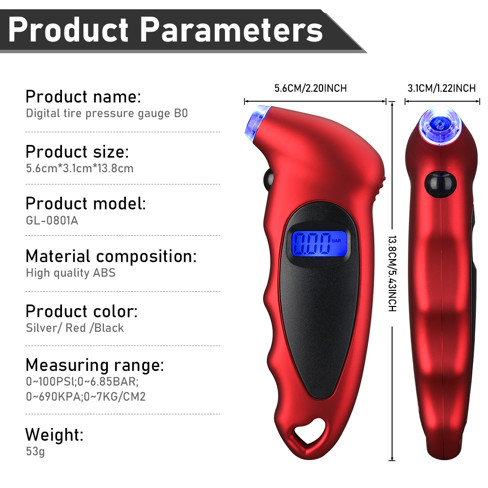 Digital Tire Tyre Gauge