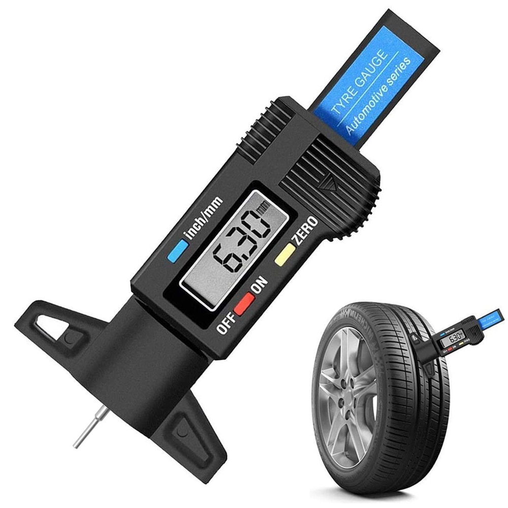 LCD Digital Car Tyre Tire Tread Depth Gauge