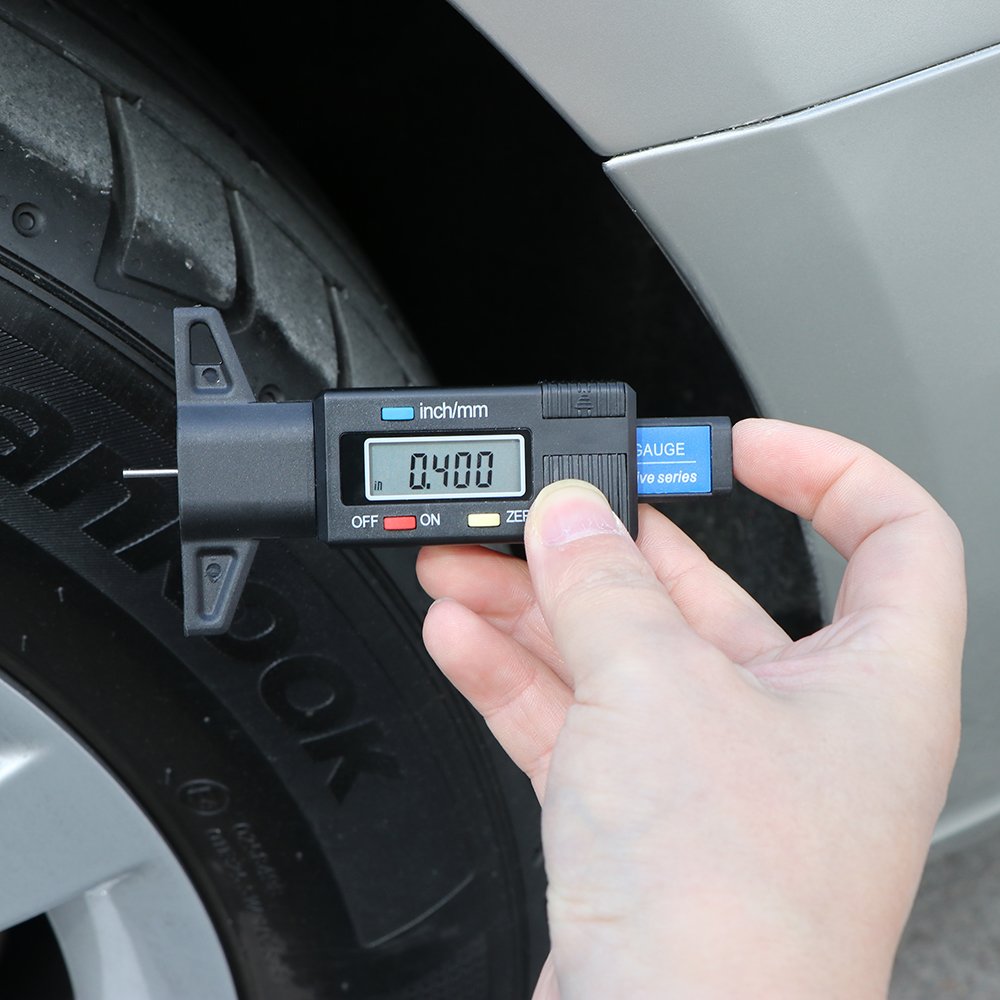 LCD Digital Car Tyre Tire Tread Depth Gauge