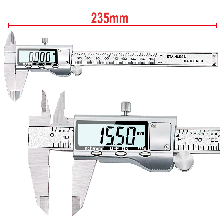6-Inch 150mm Stainless Steel Electronic Digital Vernier 