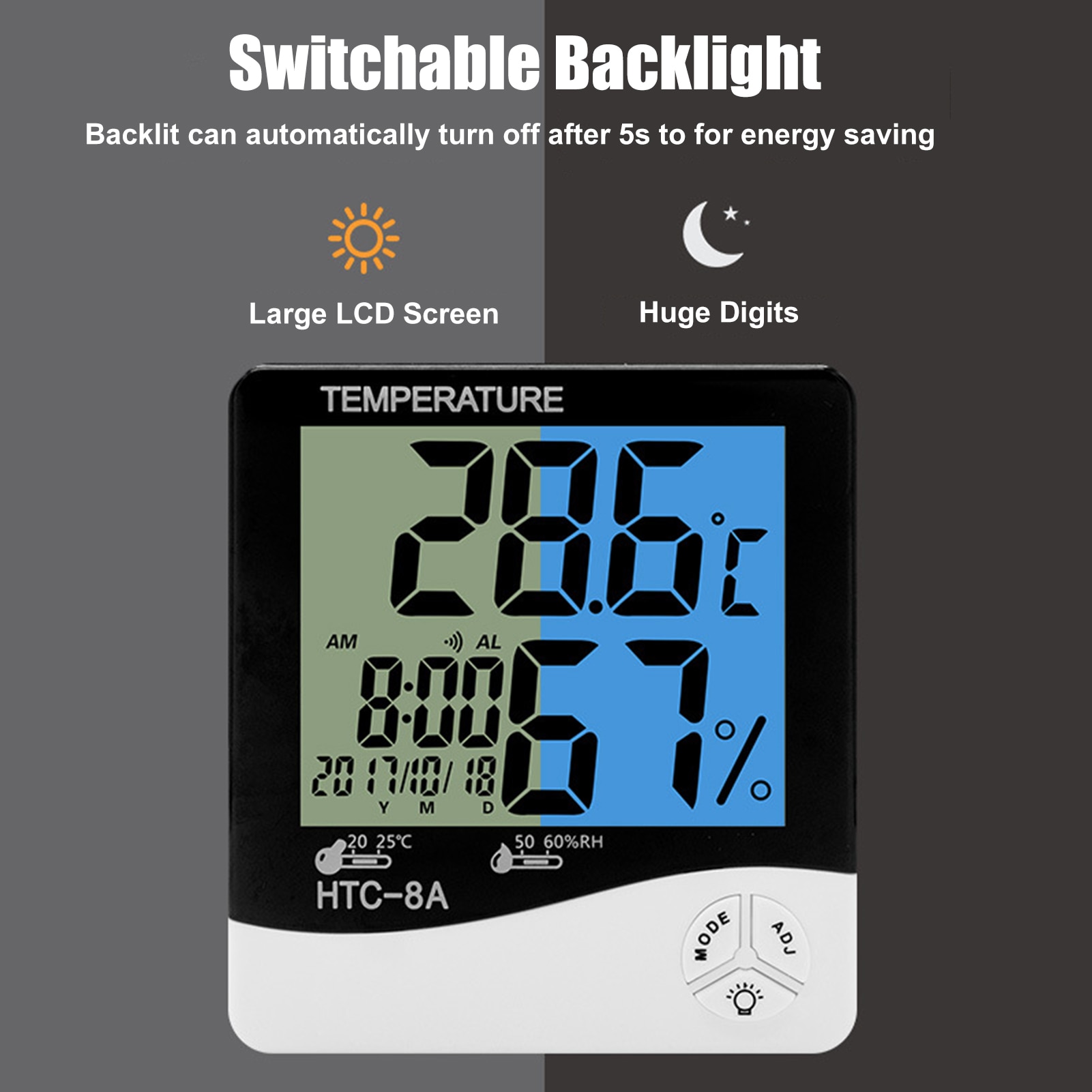 LCD Digital Wireless Indoor Thermometer