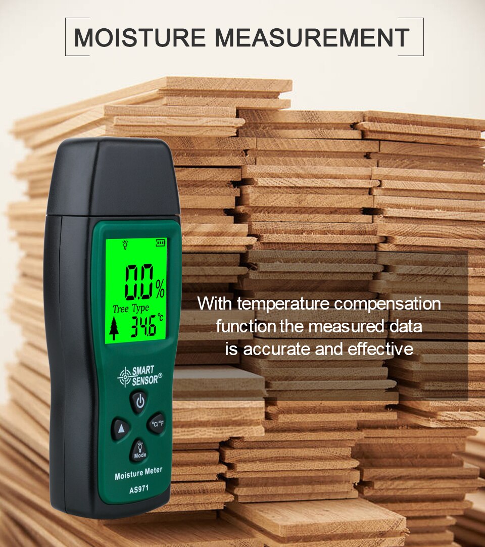 AS971 Digital Wood Moisture Meter