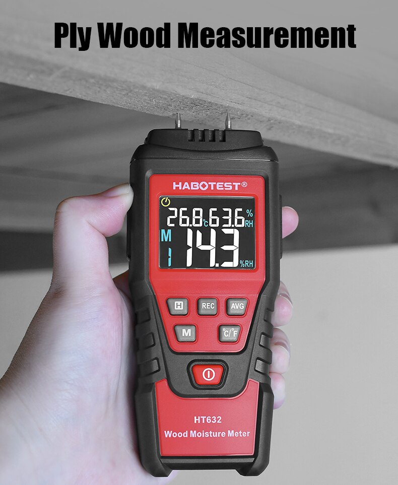 HT632 0-99.9% Digital Wood Moisture Meter
