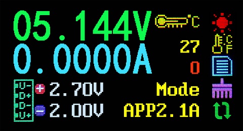 AT35 AT34 5 digits USB 3.0 color LCD Voltmeter